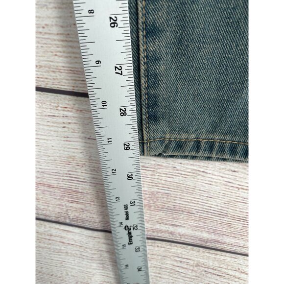 Cider Sand Washed Wide Leg Denim Jeans Women's Size XL Blue Sand Washed NEW - Picture 9 of 15